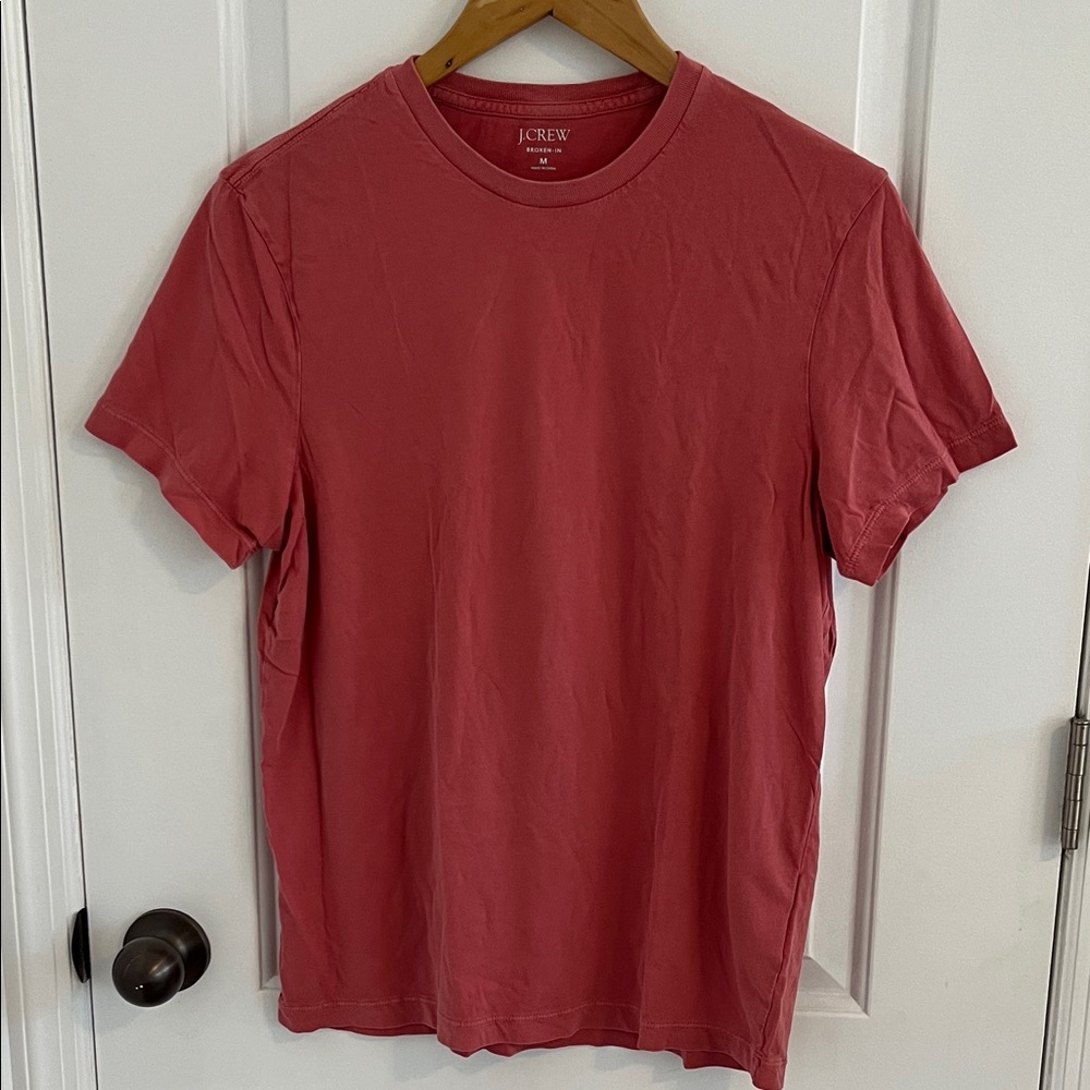 J. Crew Women’s Short Sleeve Crewneck Tee in Dusty Rose Pink Medium